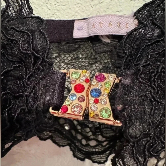 Savage X Fenty Romantic Corded Lace Front-Closure Bralette size S - Picture 6 of 11